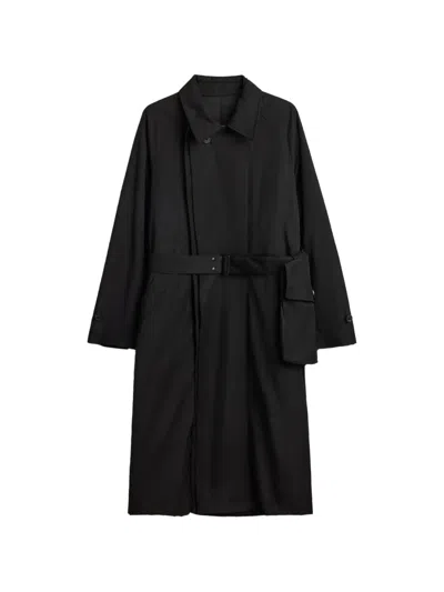 Y-3 Spun Nylon Coat In Black