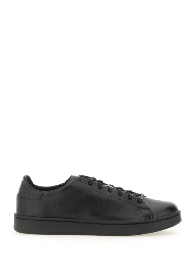 Y-3 Stan Smith Low-top Perforated Rubber Sole Sneakers In Black
