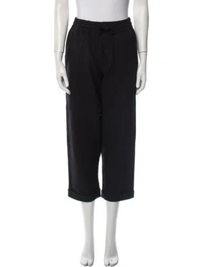 Pre-owned Y-3 Straight Leg Pants In Black