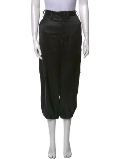 Pre-owned Y-3 Straight Leg Pants In Black