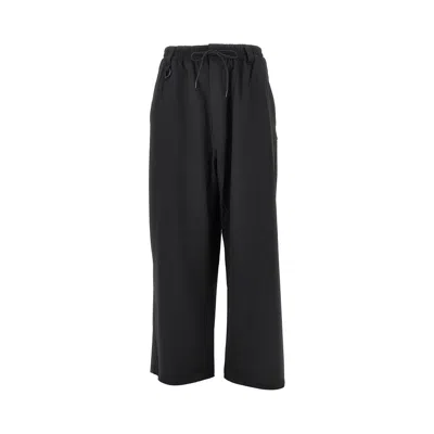 Y-3 Straight Leg Wool-blend Pants In Black