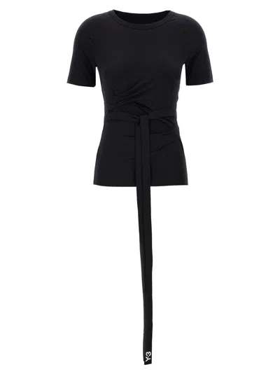 Y-3 Stretch Lyocell T-shirt In Black