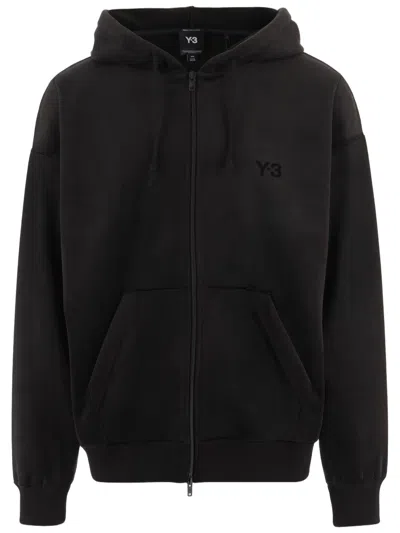 Y-3 Stretch Nylon Hoodie With Key Features And Logo In Black