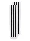 Y-3 Stripe Sock In White