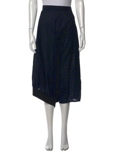 Pre-owned Y-3 Striped Wide Leg Pants In Black
