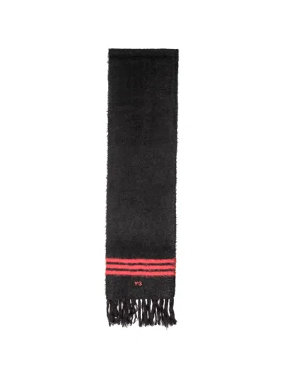 Y-3 Stripes Scarf In Black