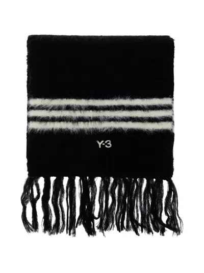 Y-3 Stripes Scarve In Black