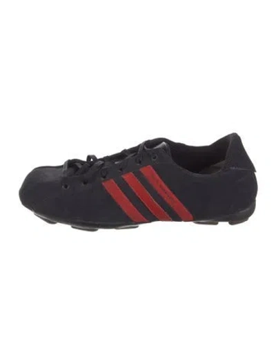 Pre-owned Y-3 Suede Athletic Sneakers In Blue