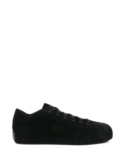 Y-3 Suede Shell-toe Sneakers In Black