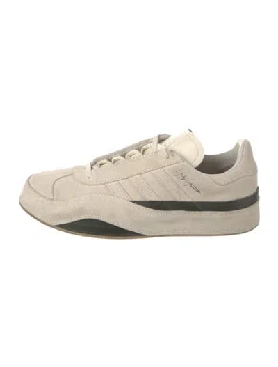 Pre-owned Y-3 Suede Sneakers In Neutral