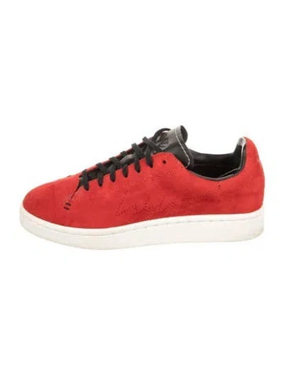 Pre-owned Y-3 Suede Sneakers In Red