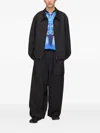 Y-3 Two-way Zip Polyester Jacket In Black