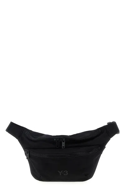 Y-3 Technical Fabric Belt Bag With Logo In Black