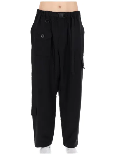 Y-3 Technical Fabric Cargo Pants With Utility Pockets And Integrated Belt In Multi