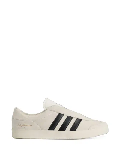 Y-3 Three-stripe Panelled Sneakers In White