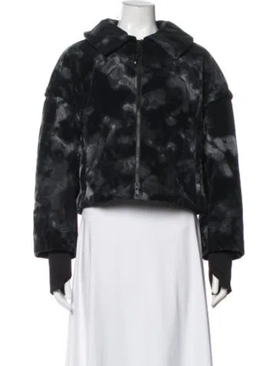 Pre-owned Y-3 Tie-dye Print Jacket In Black