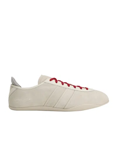 Y-3 Tokyo Suede-finish Logo-print Trainers In Neutral