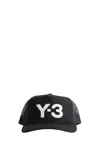 Y-3 Logo-patch Trucker Cap In Black