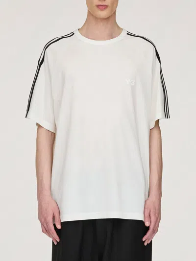 Y-3 T-shirt 3 Stripes In White