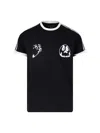 Y-3 Graphic Cotton Short-sleeve T-shirt In Black