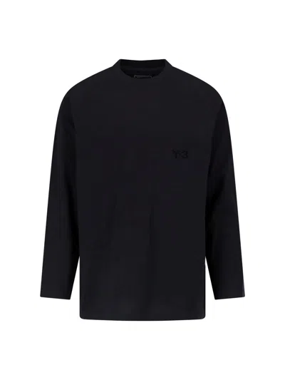 Y-3 Gradient Stripes Oversized T-shirt In Black