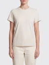 Y-3 Logo-print Crew-neck T-shirt In Neutral