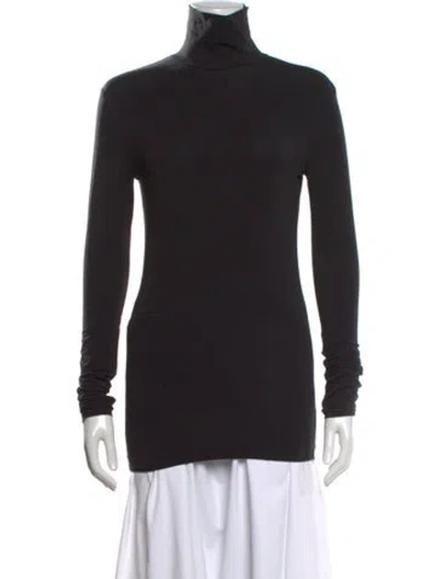 Pre-owned Y-3 Turtleneck Long Sleeve Top In Black
