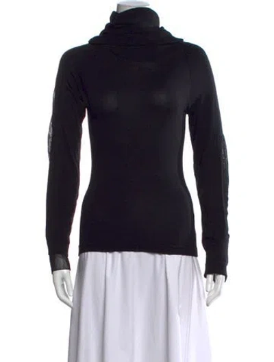 Pre-owned Y-3 Turtleneck Long Sleeve Top W/ Tags In Black
