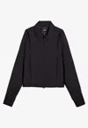 Y-3 Two-way Zip Polyester Jacket In Black