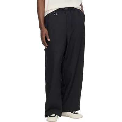 Y-3 Uniform Adaptive 3-stripes Pants In Black