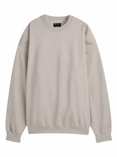 Y-3 Unisex Logo Sweatshirt In Cotton Blend In Sand
