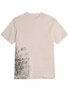 Y-3 Beige Cotton T-shirt In Neutral