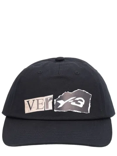 Y-3 Unisex Mini Cotton Hat For Spring/summer 2026 In Black