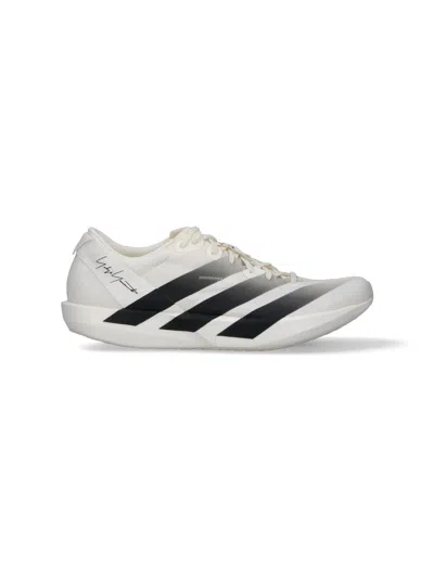 Y-3 Unisex Synthetic Sneakers In White