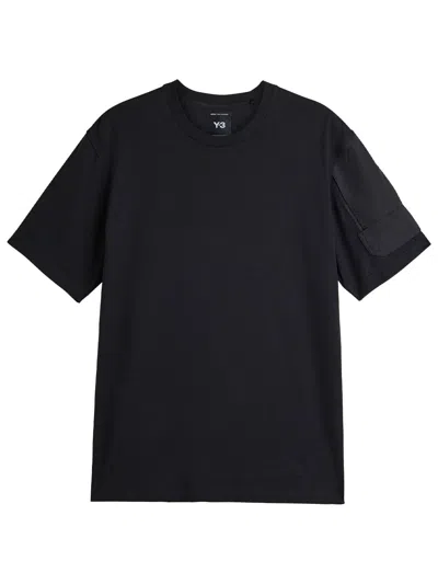 Y-3 Utility Cotton T-shirt In Black