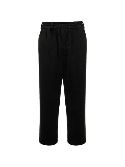 Y-3 Velvet Effect Shorts Elastic Waist In Black