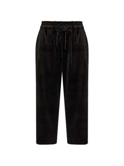 Y-3 Unisex Cargo Trousers With Adjustable Waist In Black
