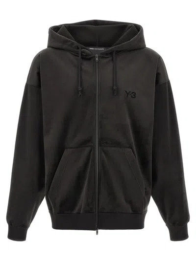 Y-3 'velvet Sip Hd' Sweatshirt In Black