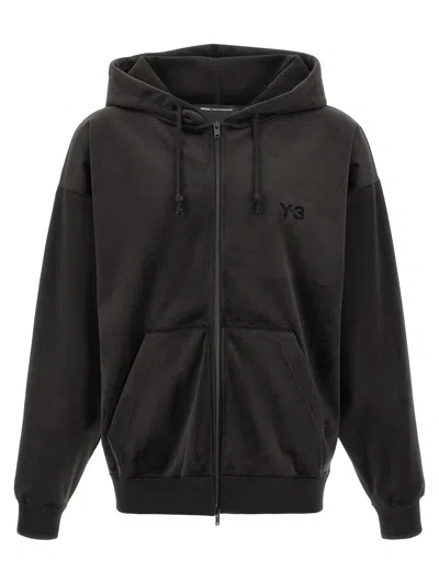 Y-3 'velvet Sip Hd' Sweatshirt In Black
