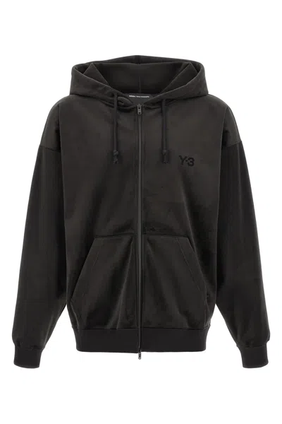 Y-3 'velvet Sip Hd' Sweatshirt In Black