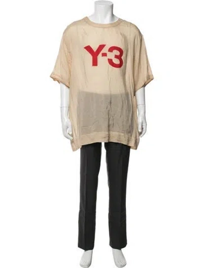 Pre-owned Y-3 Vintage Graphic Print T-shirt In Neutrals