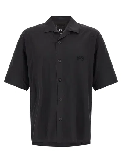 Y-3 Vinyl Logo Shirt In Black