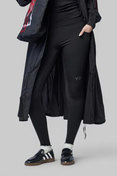 Y-3 W Run Tights In Black