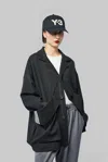 Y-3 W Wl Chore Coat In Black