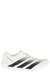 Y-3 White Black Adios 9 Mesh Elasticized Rubber-sole Sneakers In Black