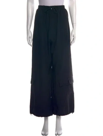 Pre-owned Y-3 Wide Leg Pants In Black