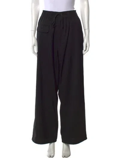 Pre-owned Y-3 Wide Leg Pants In Black