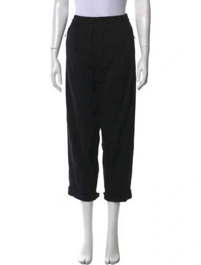 Pre-owned Y-3 Wide Leg Pants In Black