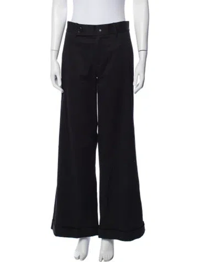 Pre-owned Y-3 Wide Leg Pants In Blue