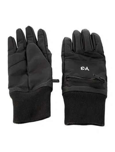 Pre-owned Y-3 Winter Gloves In Black